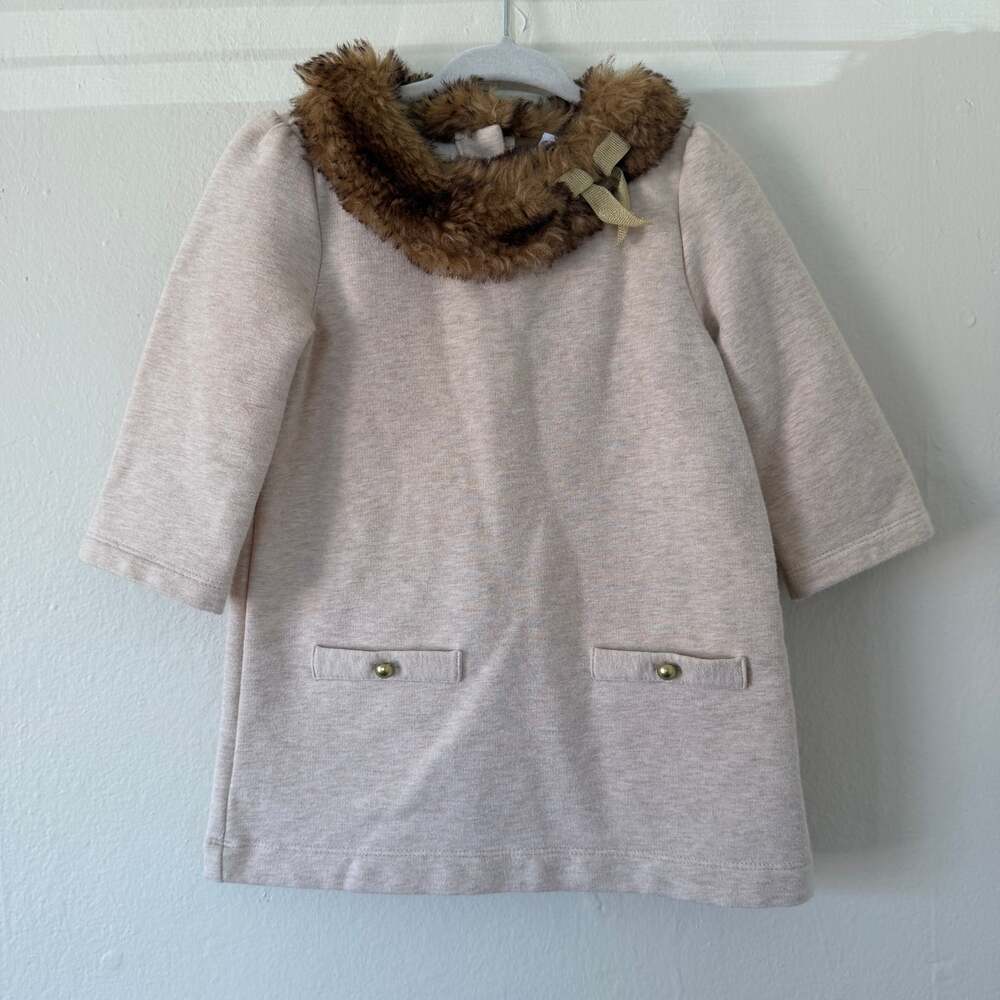 Janie & Jack Baby Faux Fur Holiday Dress